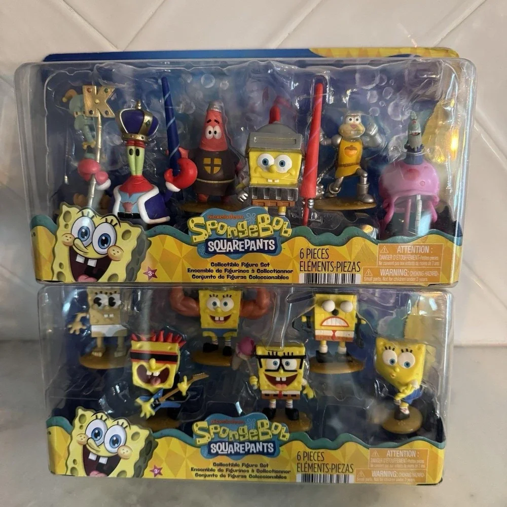 SpongeBob Dunces & Dragons Hall of Fame Figure Sets Lot 2 New Just Play
